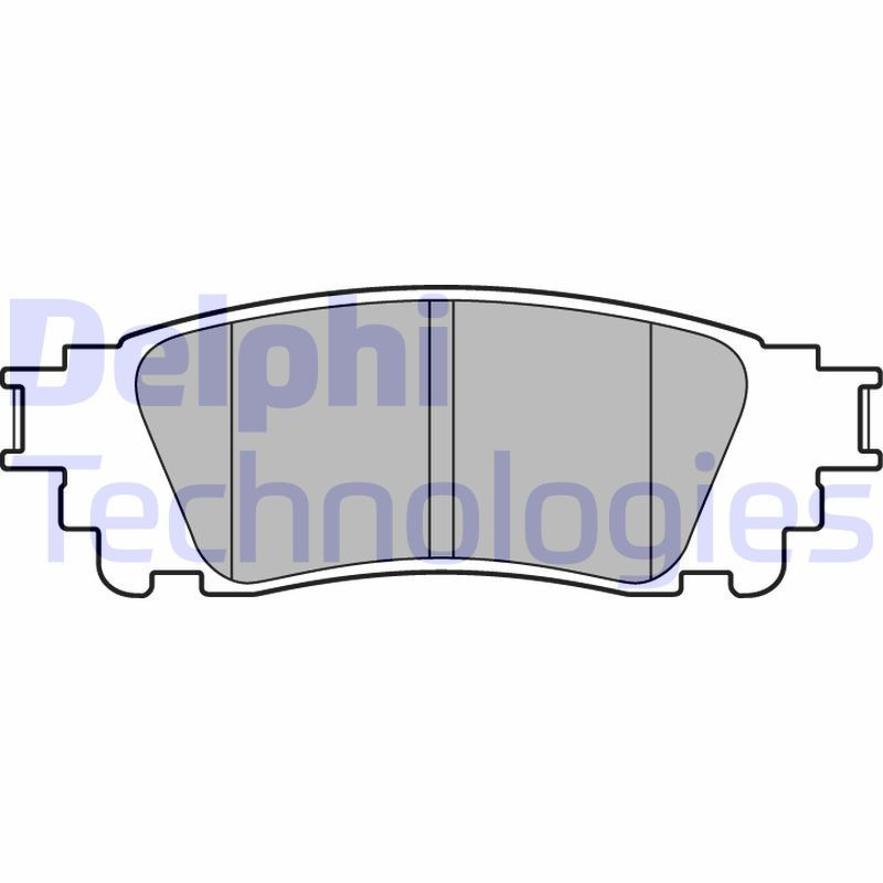 DELPHI LP3171 Plaquettes de frein Arrière pour