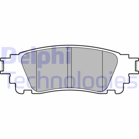 DELPHI LP3171 Pastiglie freno Posteriore per