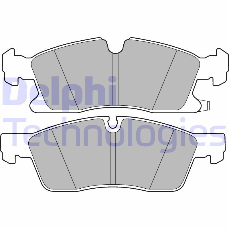 DELPHI LP3173 Brzdové platničky Predné pre