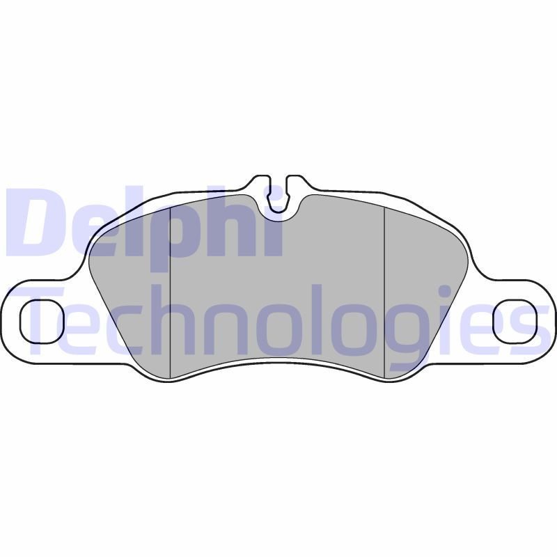DELPHI LP3177 Brzdové platničky Predné pre