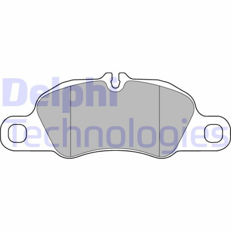 DELPHI LP3177 Brzdové platničky Predné pre