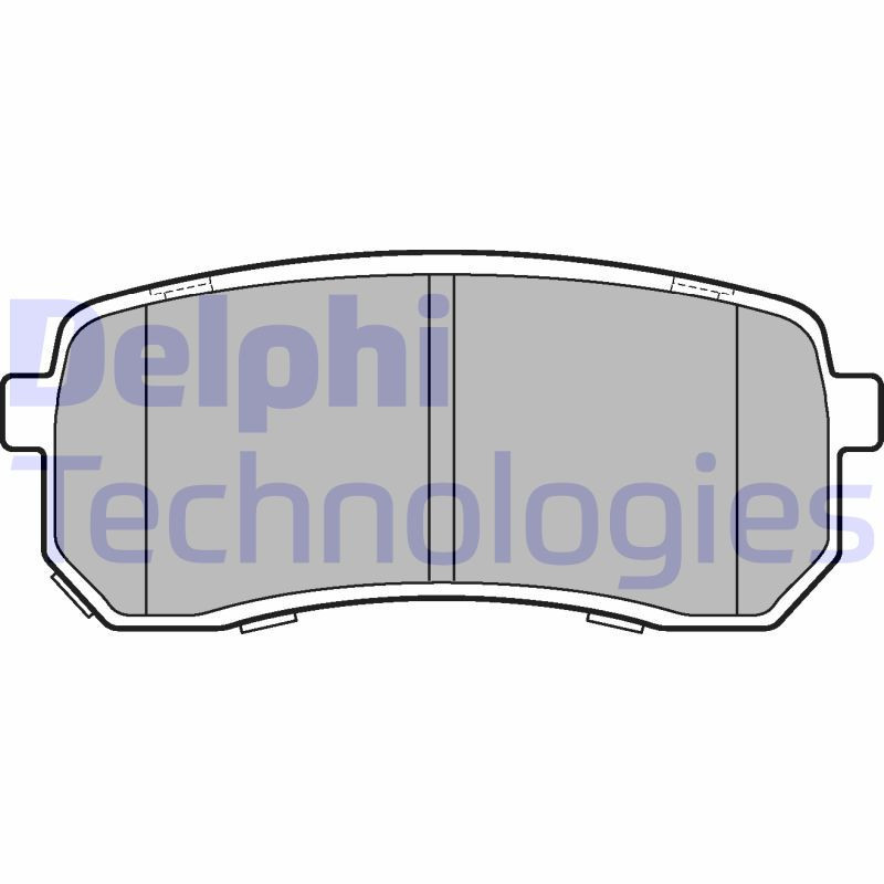 DELPHI LP3178 Brzdové platničky Zadné pre