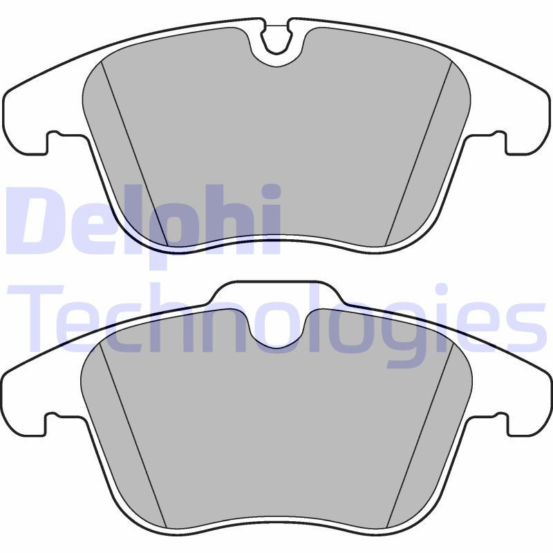 DELPHI LP3180 Brzdové platničky Predné pre