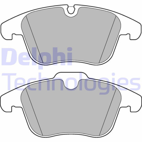 DELPHI LP3180 Brzdové platničky Predné pre