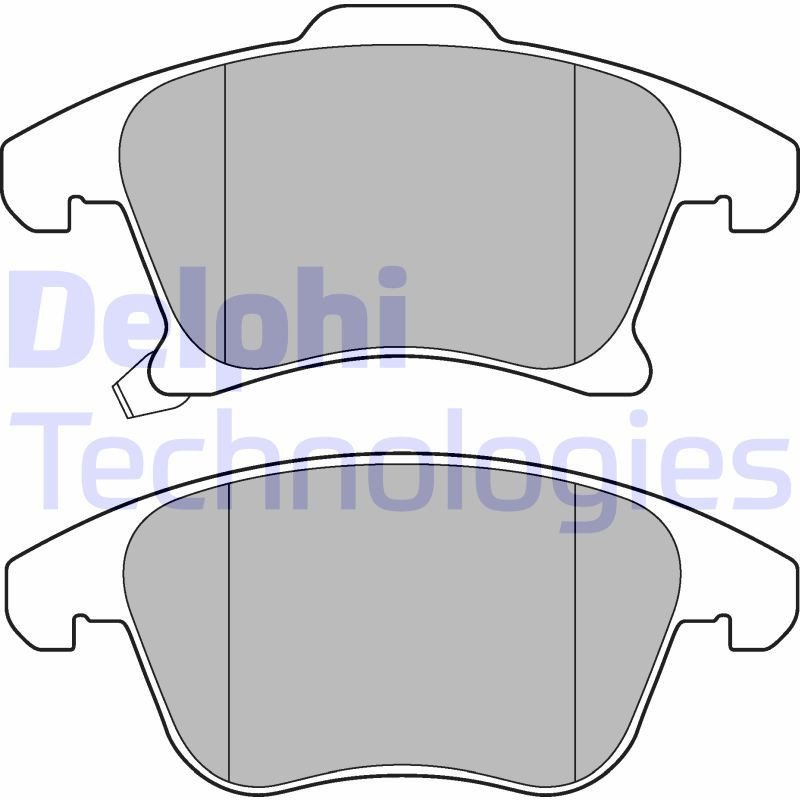 DELPHI LP3181 Bremsbeläge Vorne für