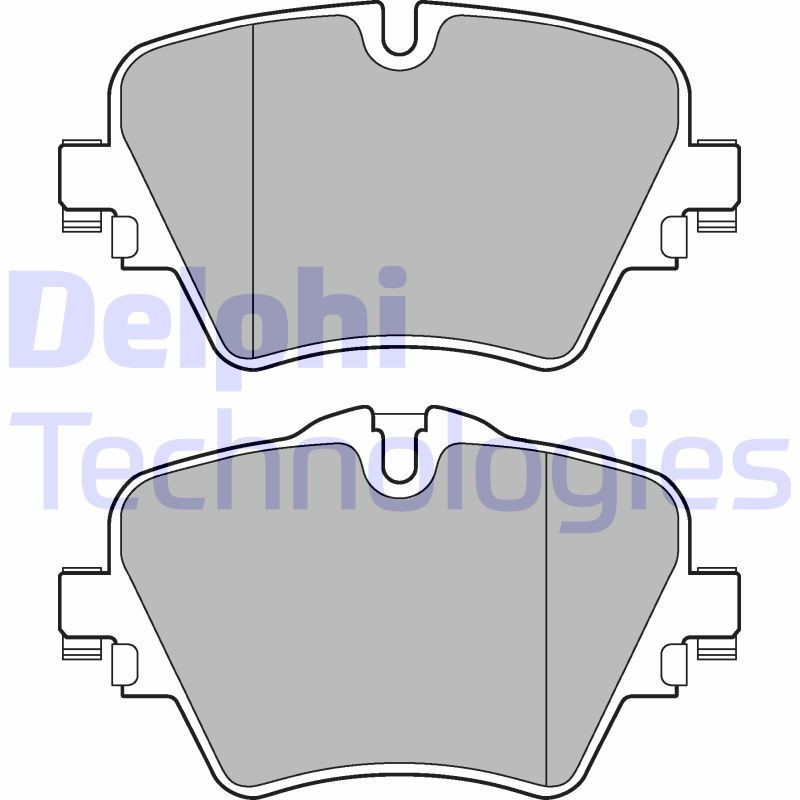 DELPHI LP3182 Brzdové platničky Predné pre