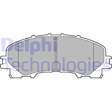 DELPHI LP3183 Klocki hamulcowe Przód dla