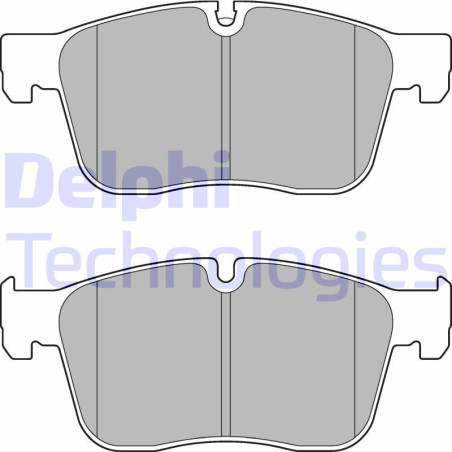 DELPHI LP3187 Brzdové platničky Predné pre