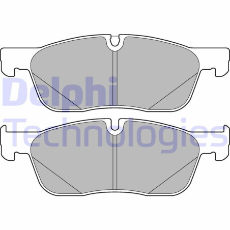 DELPHI LP3188 Brzdové platničky Predné pre