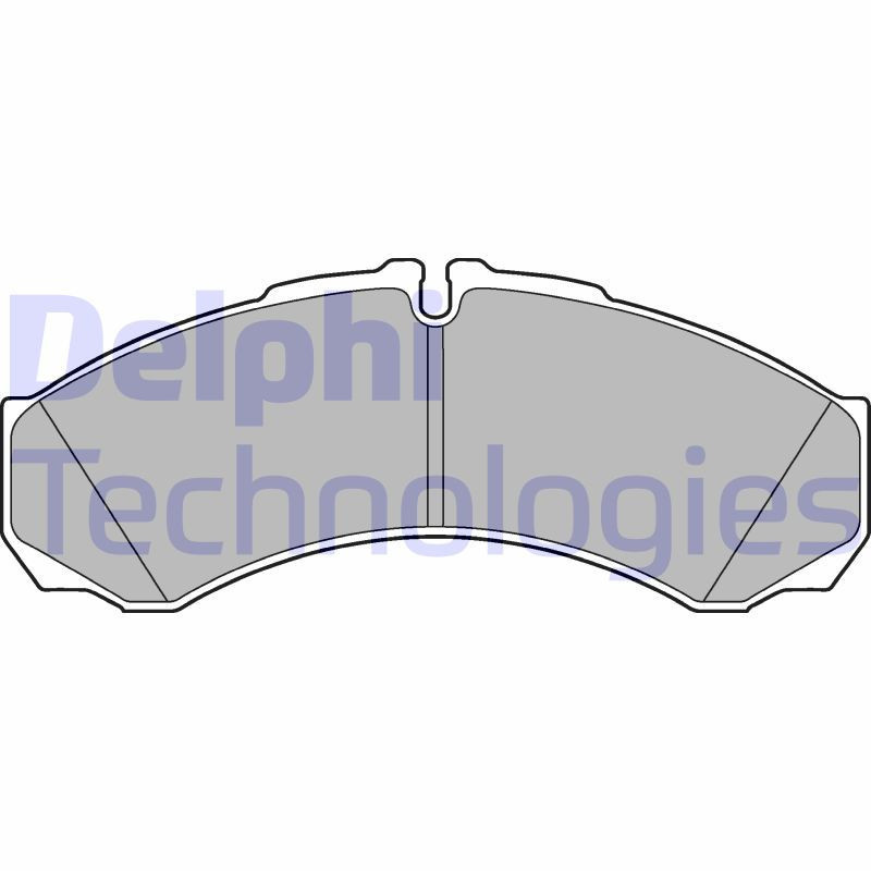 DELPHI LP3190 Brzdové platničky Zadné pre
