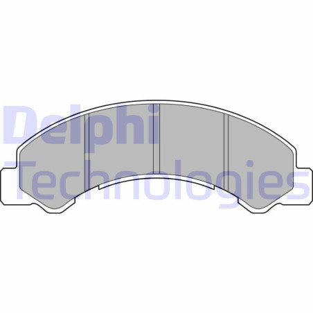 DELPHI LP2769 Pastillas de freno Delantero para