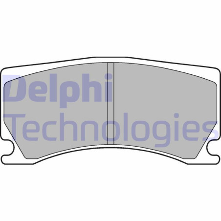 DELPHI LP3174 Brzdové platničky Predné pre