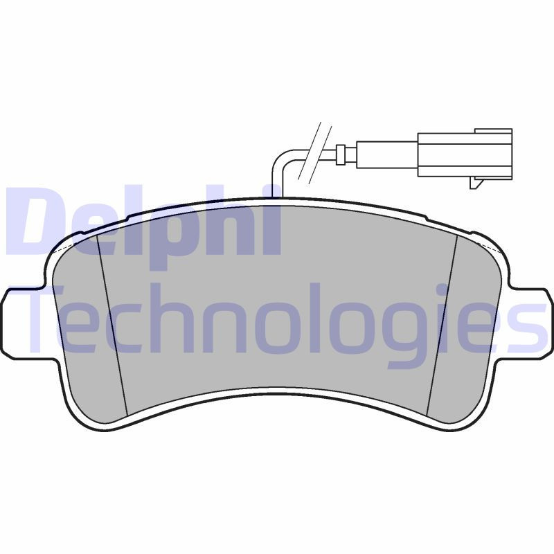DELPHI LP3185 Bremsbeläge Hinten für