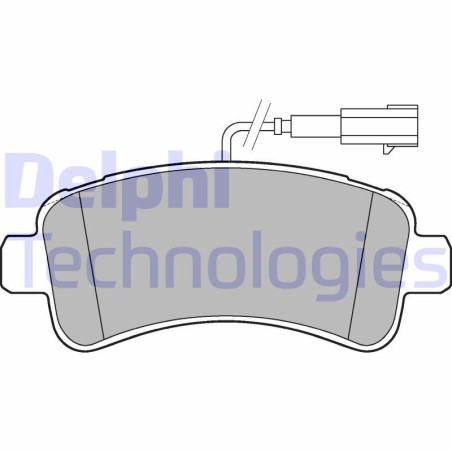 DELPHI LP3185 Brzdové platničky Zadné pre