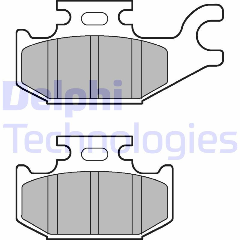 DELPHI LP3191 Pastiglie freno Anteriore per
