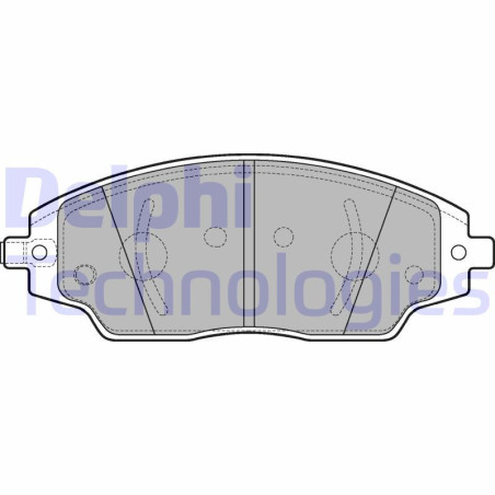 DELPHI LP3192 Brzdové platničky Predné pre