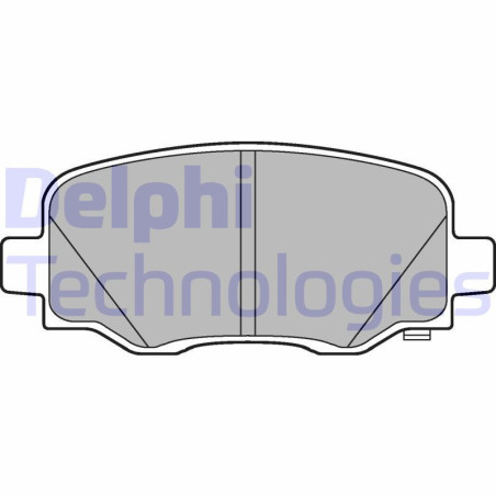DELPHI LP3194 Brzdové platničky Zadné pre