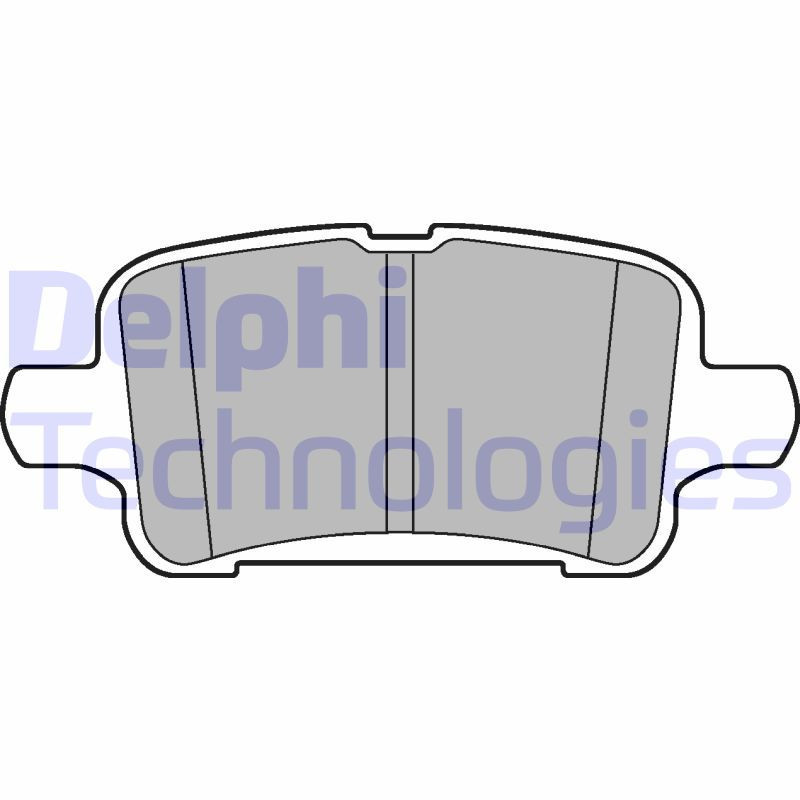 DELPHI LP3218 Plaquettes de frein Arrière pour