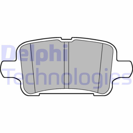 DELPHI LP3218 Pastiglie freno Posteriore per