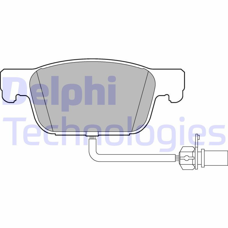 DELPHI LP3219 Pastillas de freno Delantero para