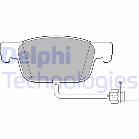 DELPHI LP3219 Brzdové platničky Predné pre