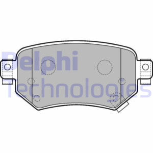 DELPHI LP3234 Brzdové platničky Zadné pre