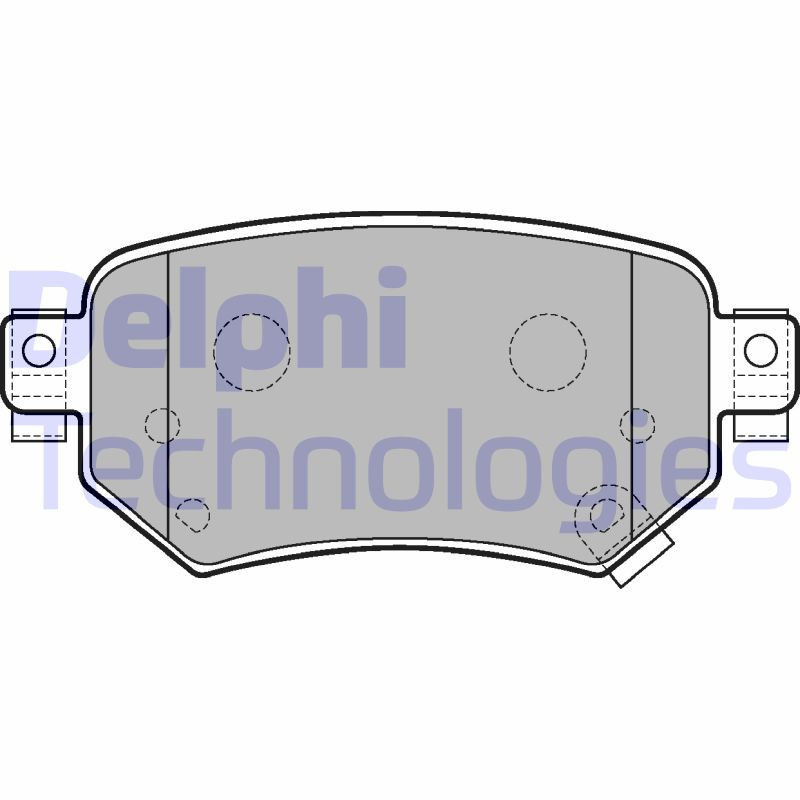 DELPHI LP3234 Brzdové platničky Zadné pre