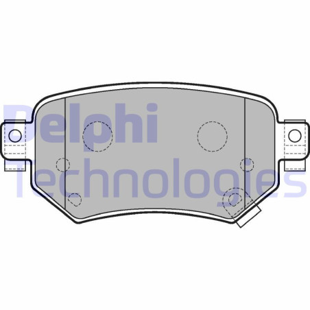 DELPHI LP3234 Brzdové platničky Zadné pre