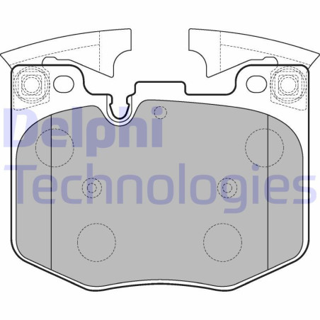 DELPHI LP3235 Pastiglie freno Anteriore per