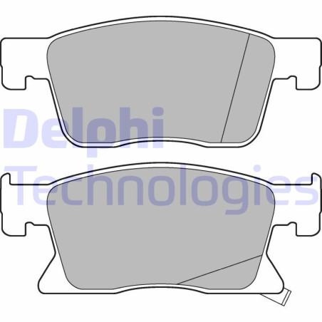 DELPHI LP3237 Klocki hamulcowe Przód dla