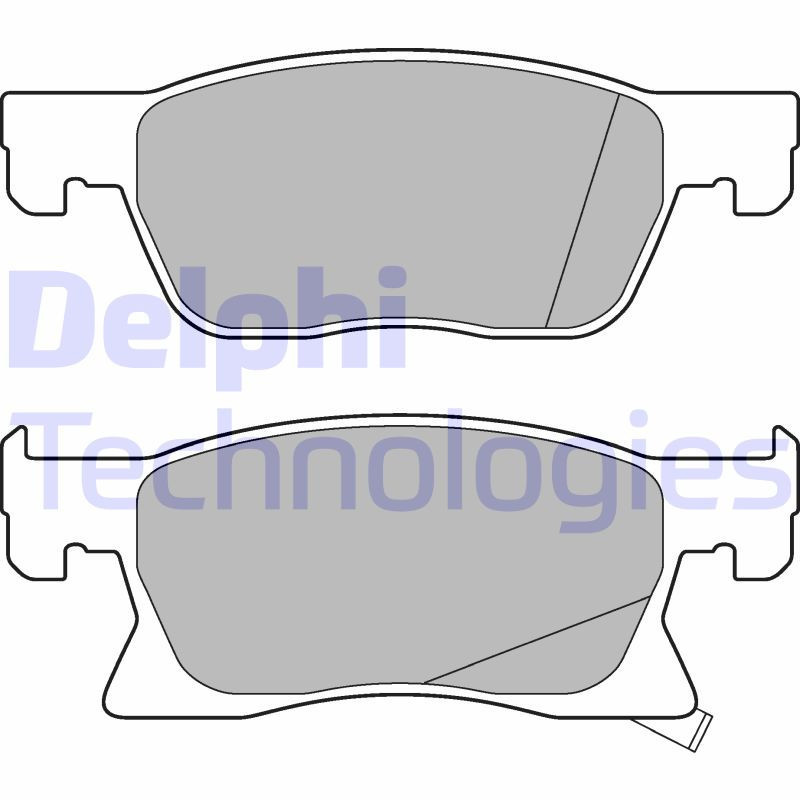 DELPHI LP3238 Pastiglie freno Anteriore per