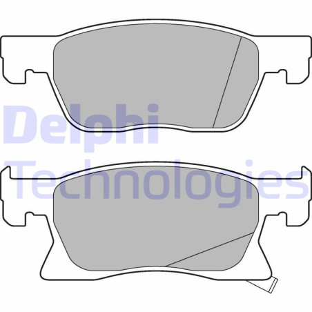 DELPHI LP3238 Brzdové platničky Predné pre