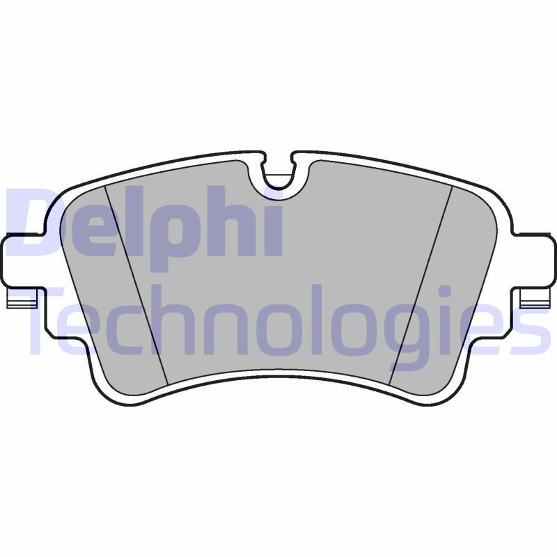 DELPHI LP3240 Brzdové platničky Zadné pre