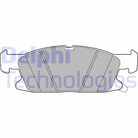 DELPHI LP3241 Brzdové platničky Predné pre