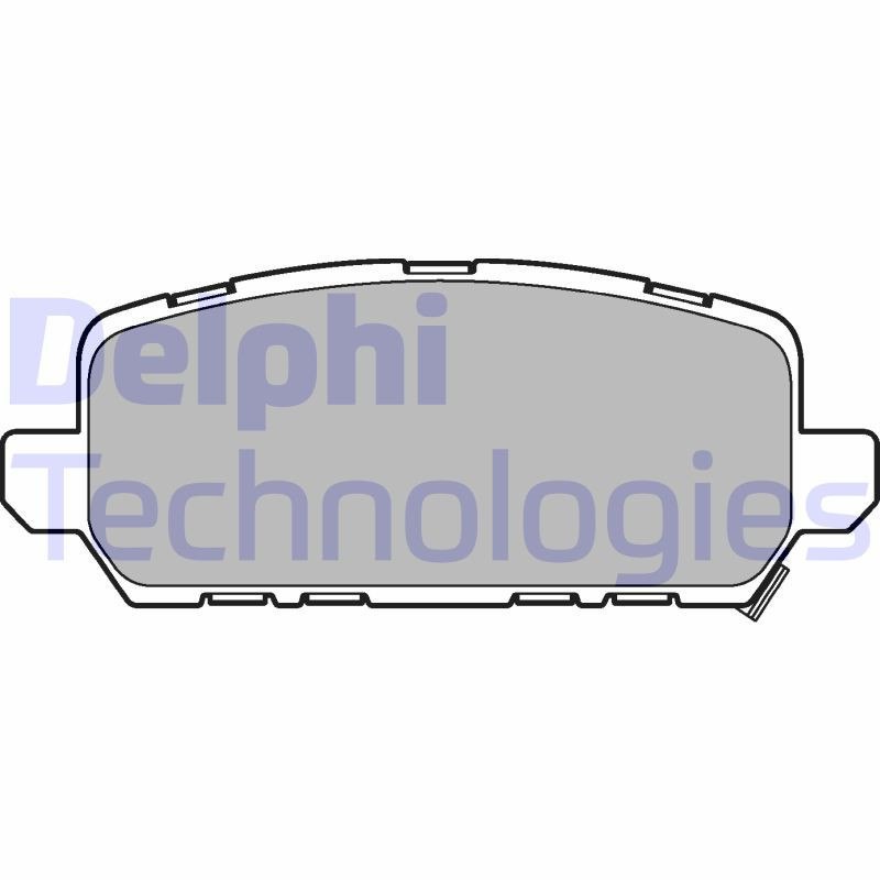 DELPHI LP3244 Pastillas de freno Trasero para