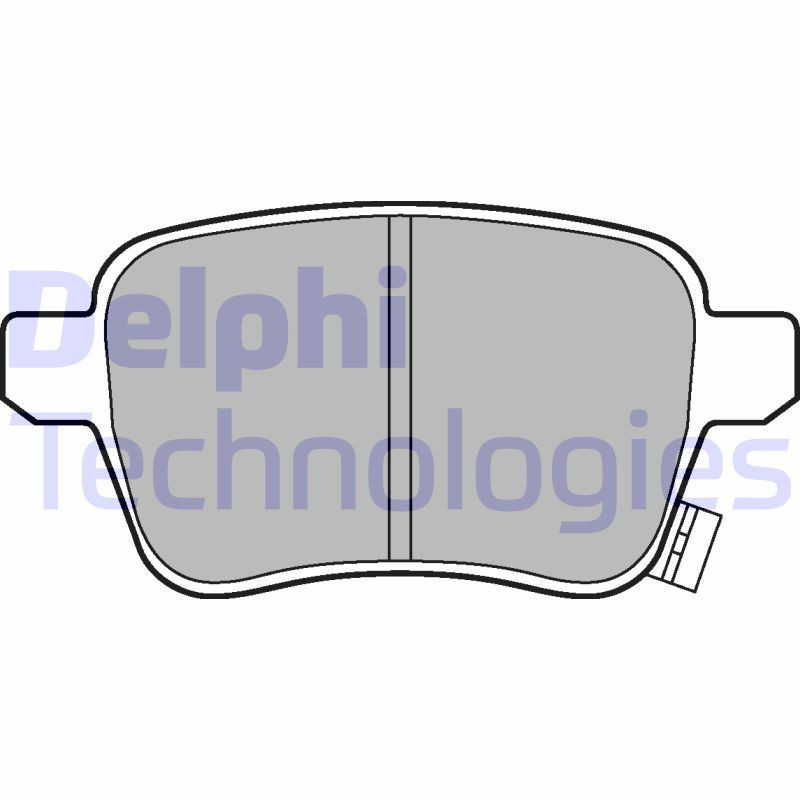 DELPHI LP3246 Brzdové platničky Zadné pre