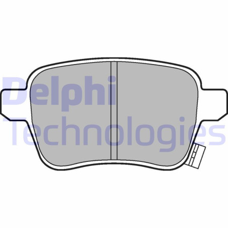 DELPHI LP3246 Pastillas de freno Trasero para