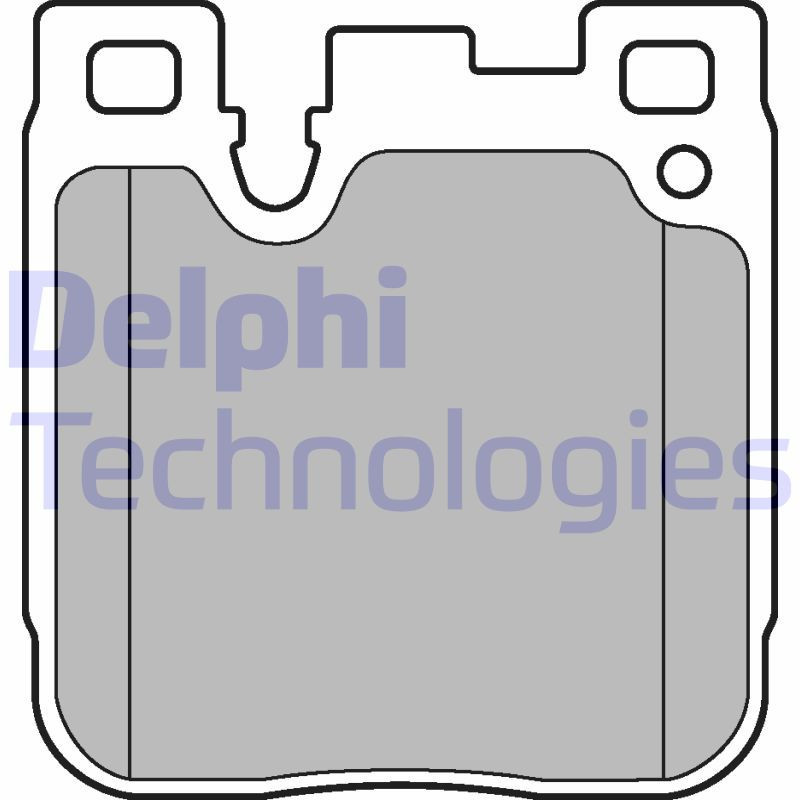 DELPHI LP3249 Klocki hamulcowe Tył dla