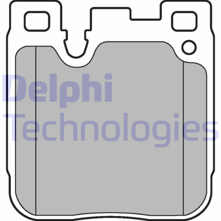 DELPHI LP3249 Brzdové platničky Zadné pre