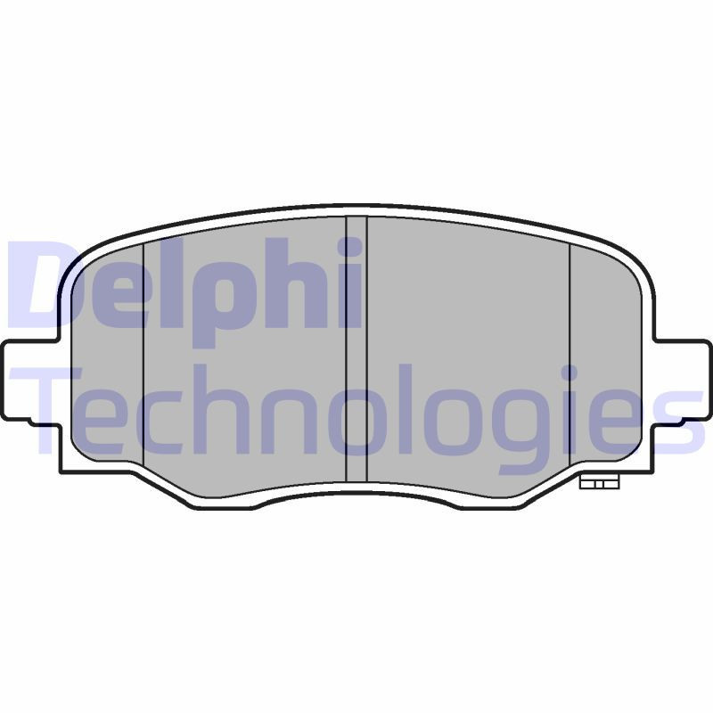 DELPHI LP3253 Bremsbeläge Hinten für