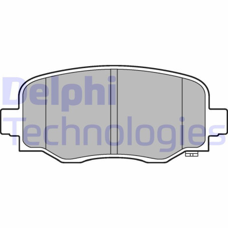 DELPHI LP3253 Pastiglie freno Posteriore per