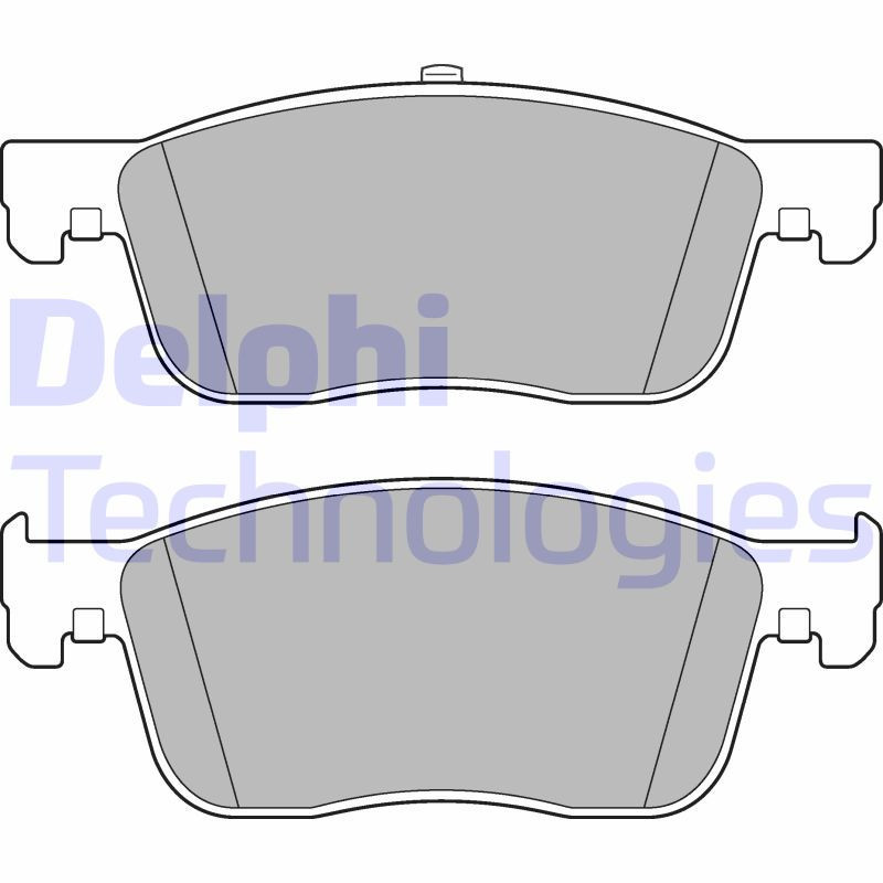 DELPHI LP3260 Brzdové platničky Predné pre