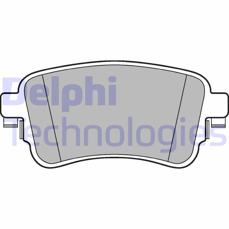 DELPHI LP3261 Pastillas de freno Trasero para