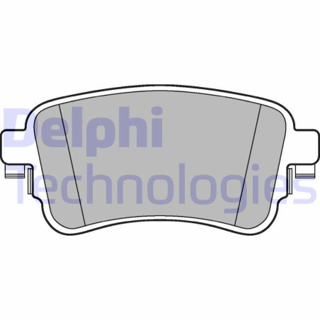 DELPHI LP3261 Pastillas de freno Trasero para