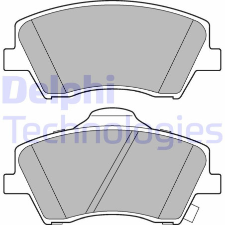 DELPHI LP3264 Brzdové platničky Predné pre