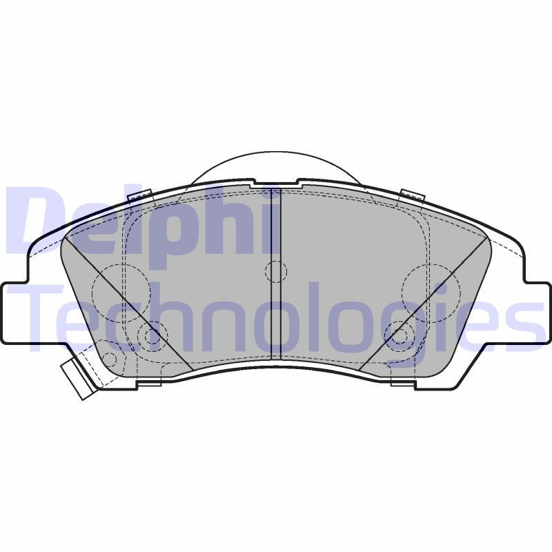 DELPHI LP3265 Brzdové platničky Predné pre