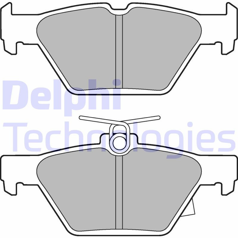 DELPHI LP3268 Brzdové platničky Zadné pre
