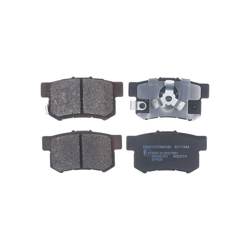 DENCKERMANN B111344 Brake Pads Set Rear for