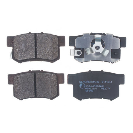 DENCKERMANN B111344 Plaquettes de frein arrière pour Accord CR-V FR-V Civic