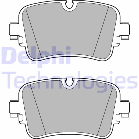 DELPHI LP3274 Klocki hamulcowe Tył dla